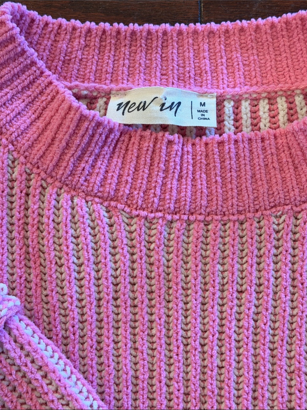 Women's Pink Crewneck Sweater by A New Day - Picture 2 of 2